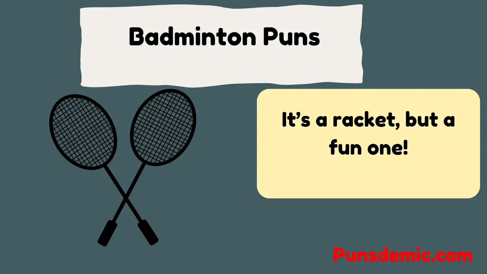 Badminton Puns
