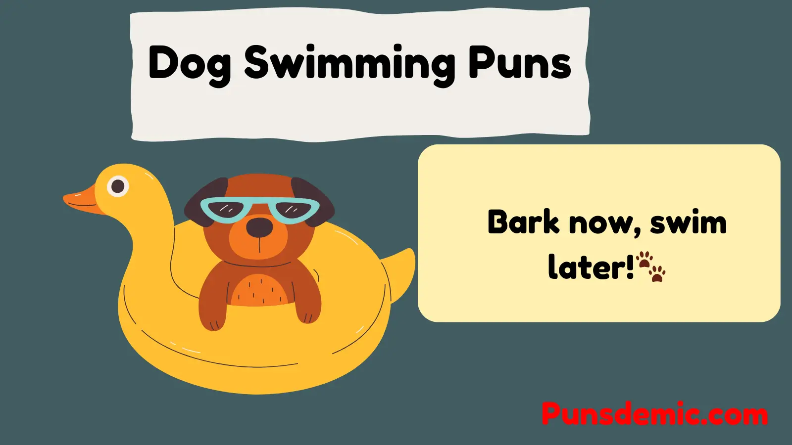 Dog Swimming Puns