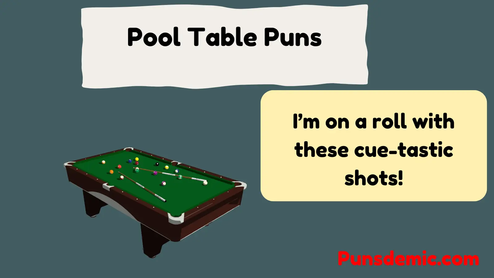 Pool Table Puns