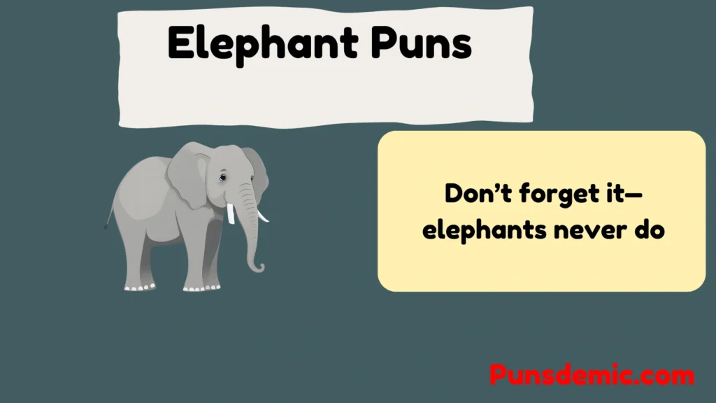 Elephant Puns 