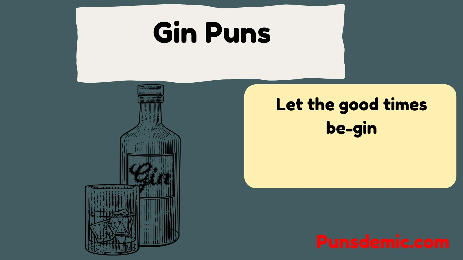 Gin Puns 