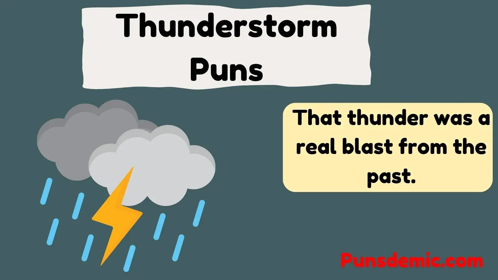 Thunderstorm Puns