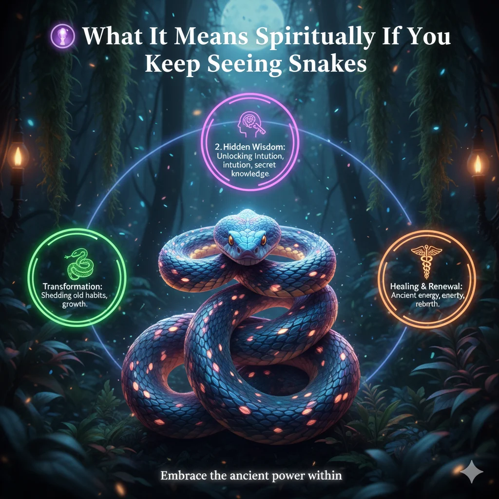 3. 🔮 What It Means Spiritually If You Keep Seeing Snakes