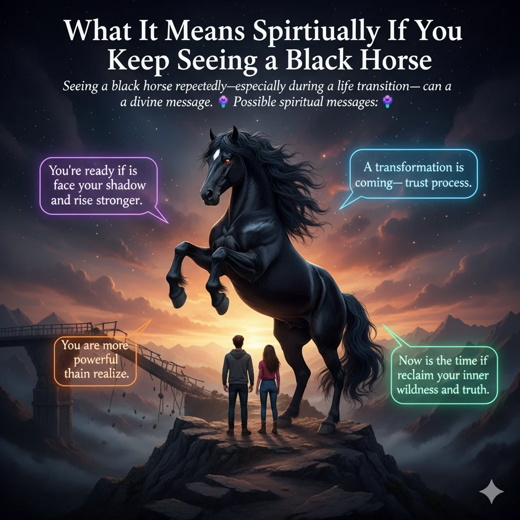 What It Means Spiritually If You Keep Seeing a Black Horse