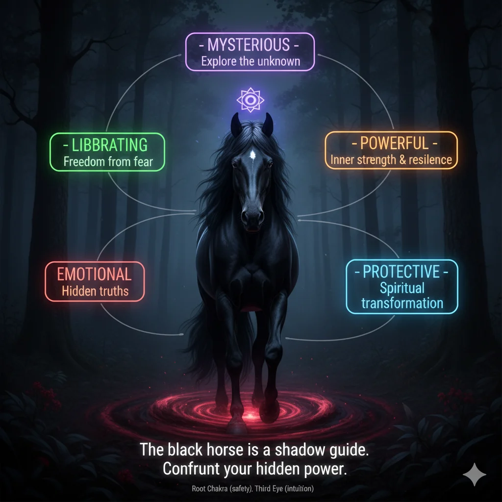 Emotional and Energetic Meaning of Seeing a Black Horse